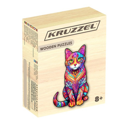 Dřevěné puzzle - Kruzzel 22878 puzzle