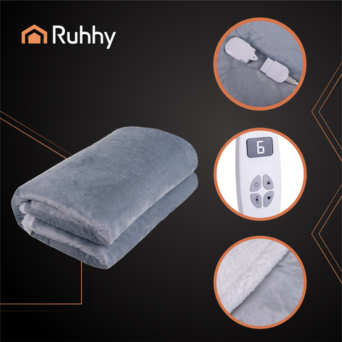 Electric blanket mat 180x130cm gray Ruhhy 26225