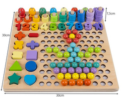 Wooden puzzle - beads DU17252