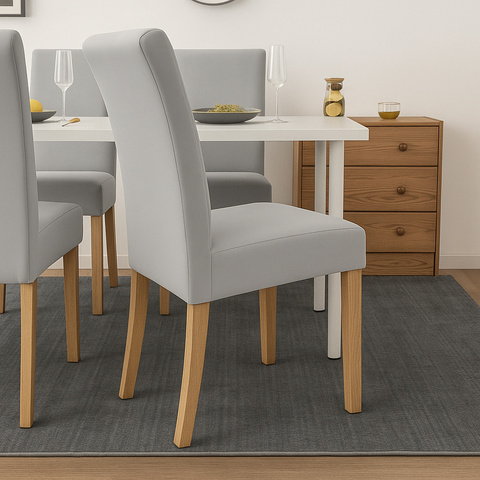 Housses de chaise - 6 pièces gris clair Ruhhy 25991