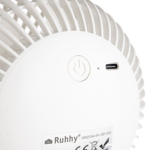 Ventilateur sans fil blanc Ruhhy 25566