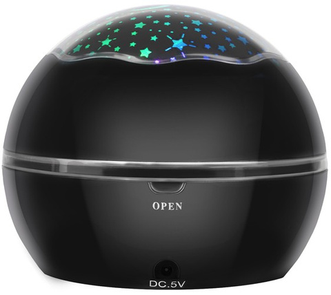 Night light with projector - black LP16857