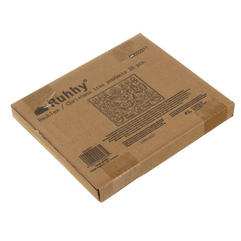 WOODEN HANGINGS / CHRISTMAS TREE BALLS 30 pcs