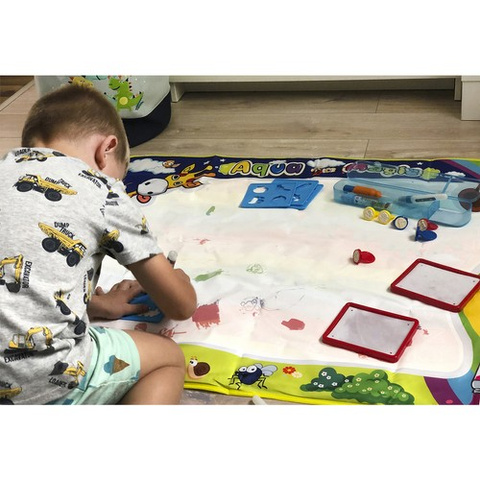 Water drawing mat XXL100x80 cm set 22443