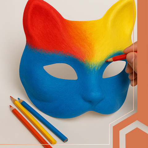 Kočičí maska pro kutily 10 ks Ruhhy 26000