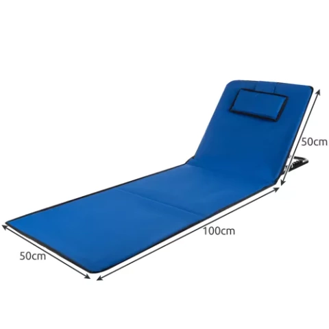 Tapis de plage avec dossier + oreiller Trizand 23617