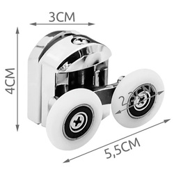 Shower cabin wheels - 8 pcs. Ruhhy 22900