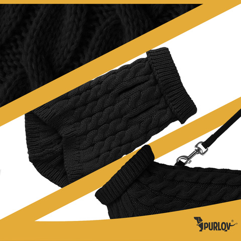 Vêtements pour chien/chat taille L noir Purlov 26218