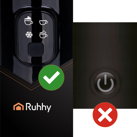 Milchaufschäumer schwarz 400W Ruhhy 26180