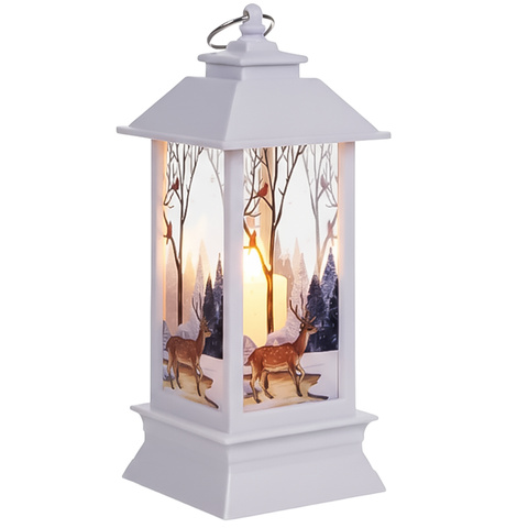 Lanterne de Noël à LED blanche Ruhhy 26753