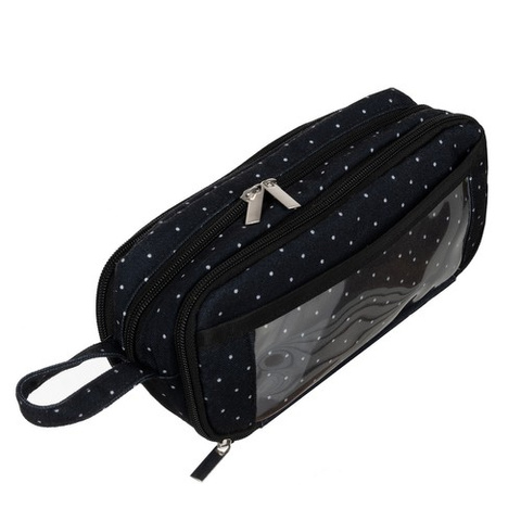 Triple foldable pencil case - black Maaleo 24511