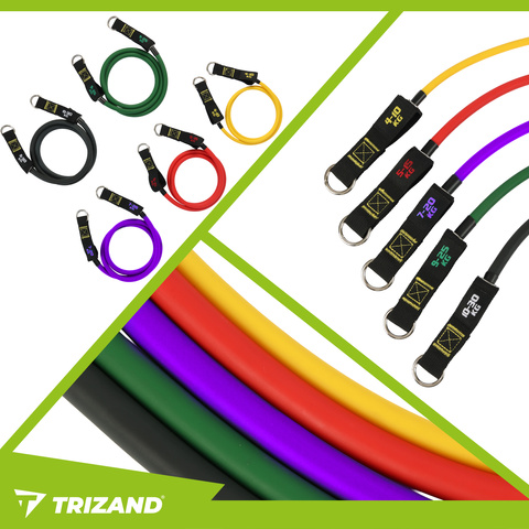 Zestaw gum do ćwiczeń - 5szt. Trizand 25880