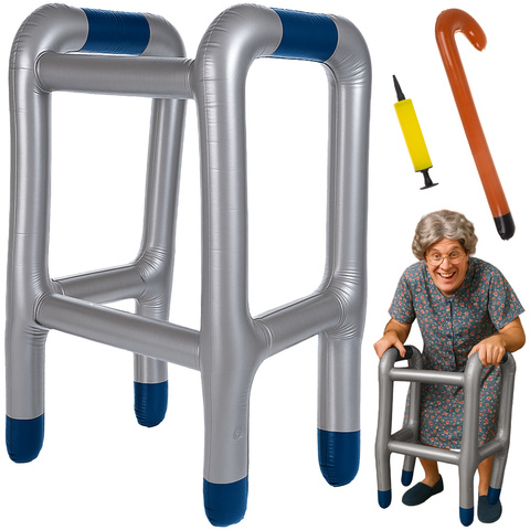 Déambulateur gonflable avec canne Ruhhy 26291