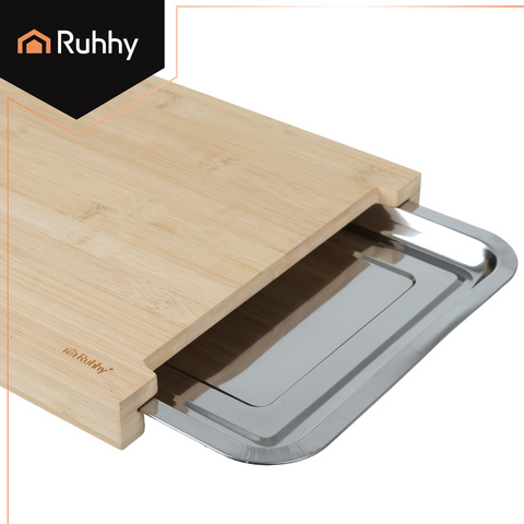 Bamboo board with containers Ruhhy 25707