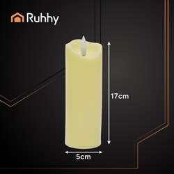 Bougie LED/insert 17x5cm 1pc Ruhhy 26720