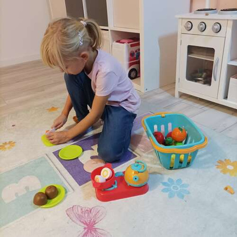 Gemüse und Obst zum Schneiden mit Korb 22877