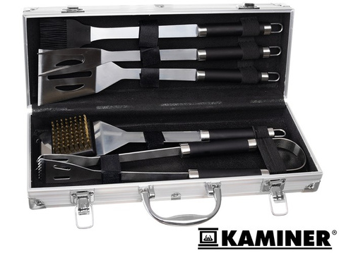Barbecue tools - set of 5 accessories + case