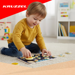 Wooden puzzle - solar system Kruzzel 26696