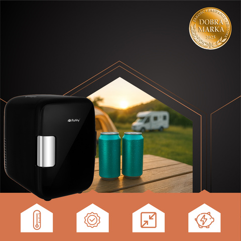 4L cestovní lednice - černá