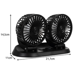 Car fan 12V double Xtrobb 23222