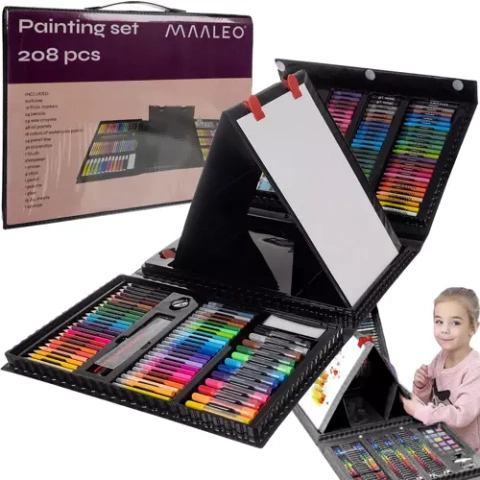 Coffret de peinture dans une valise - 208 pièces Maaleo 21645