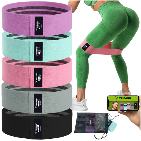 Set of exercise bands - 5 pcs Trizand 25877