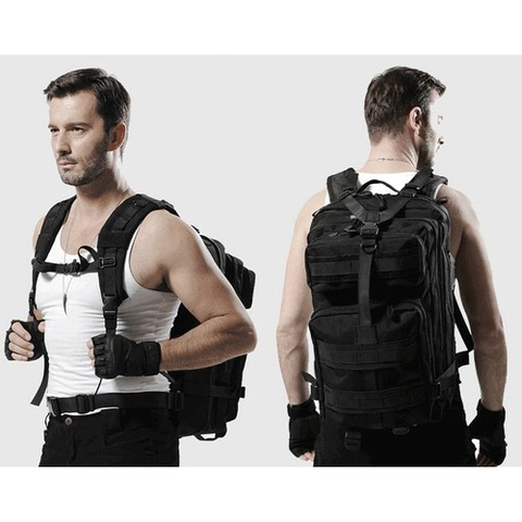 Small black hiking backpack 23089