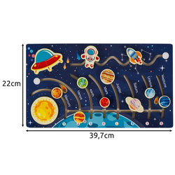 Wooden puzzle - solar system Kruzzel 24763