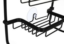 Hanging shower shelf - black