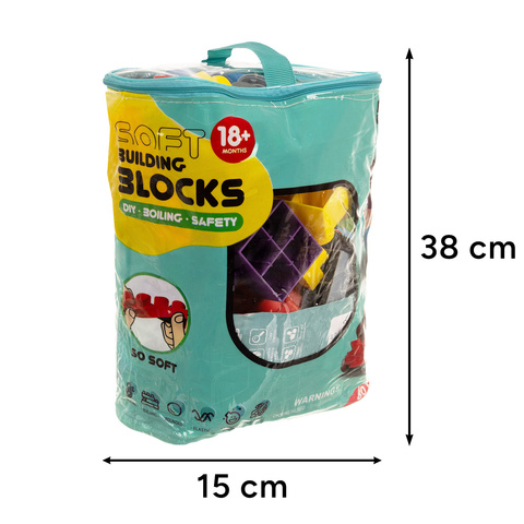 Guminiai blokeliai - sensoriniai 80 vnt. 26575