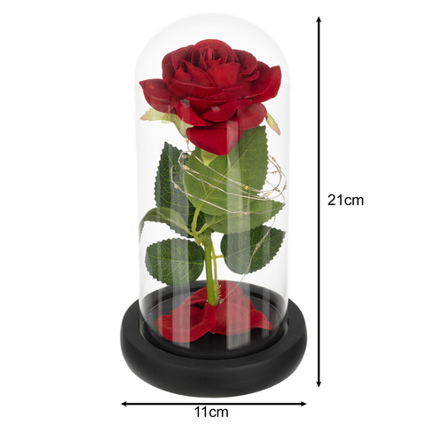 Rose en verre - brillante Ruhhy 25682