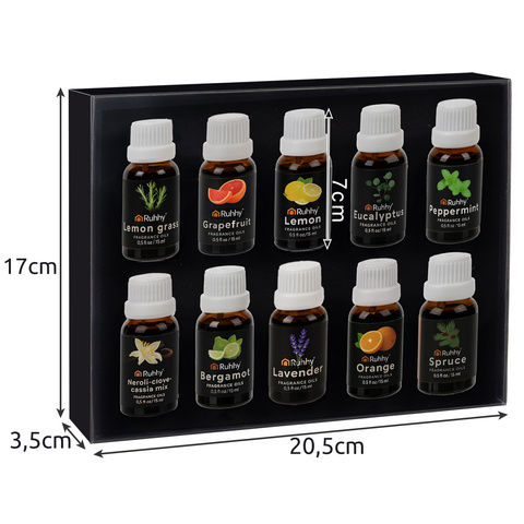 Duftöle - 10er Set 15 ml Ruhhy 21938