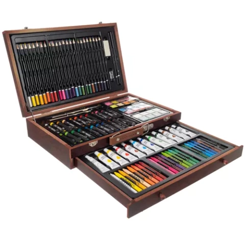 Painting set in a suitcase - 129pcs Maaleo 21644