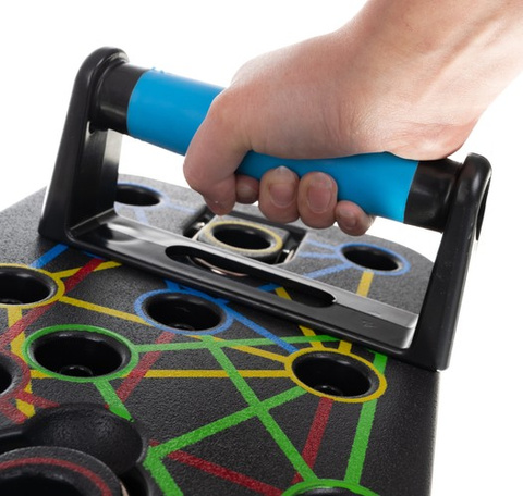 Liegestützbrett/Griff mit Kabeln