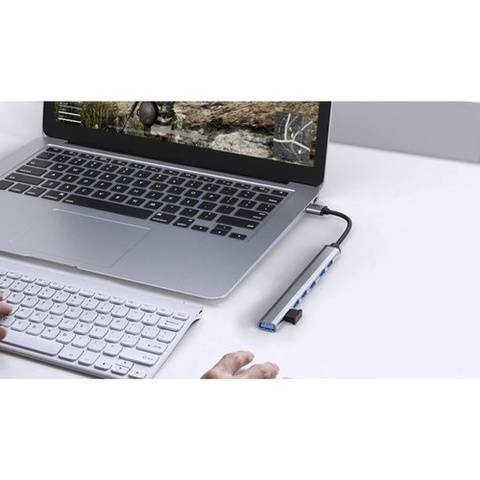 HUB USB- 1 port 3.2 + 6 ports 2.0 Izoxis 24374