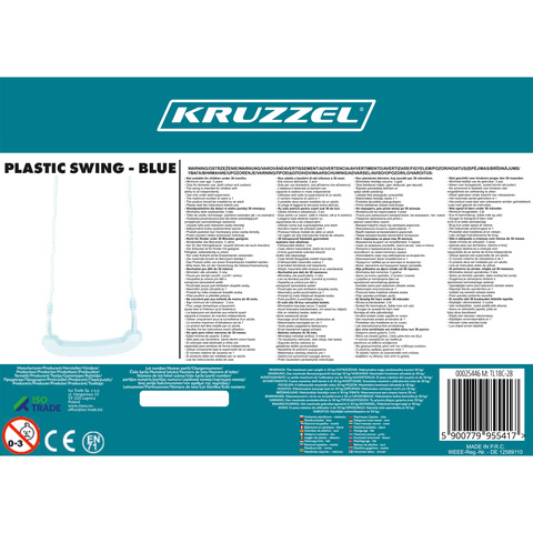 Plastic swing - blue 25446