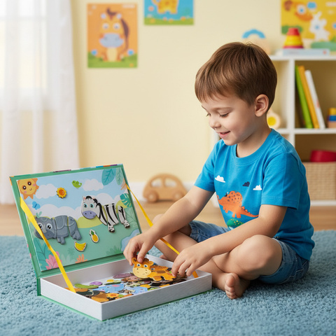 Puzzle magnétique - animaux