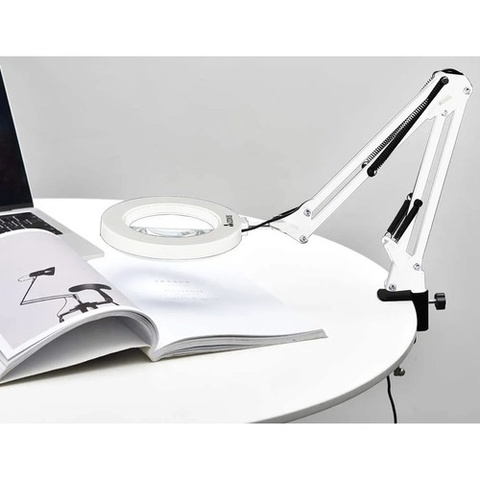 Cosmetic lamp with magnifying glass - white Izoxis 23894