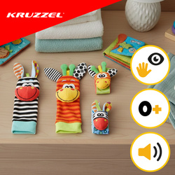 Hochets pour bébé - lot de 4 Kruzzel 25068