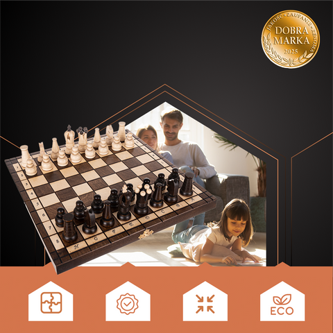 Jeu d'échecs royal 31x31cm Ruhhy 26038