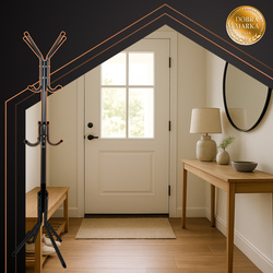 Standgarderobe 170cm - schwarz Ruhhy 26362