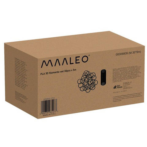 PLA 3D-Filamente – Set mit 30 Stück x 5 m