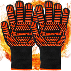 Heat-resistant grill gloves 25416