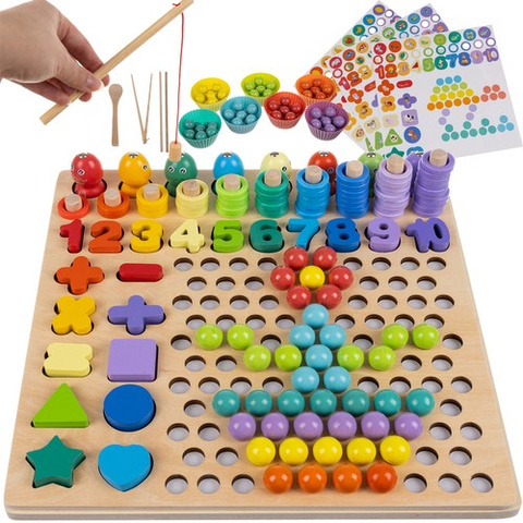 Wooden puzzle - beads DU17252