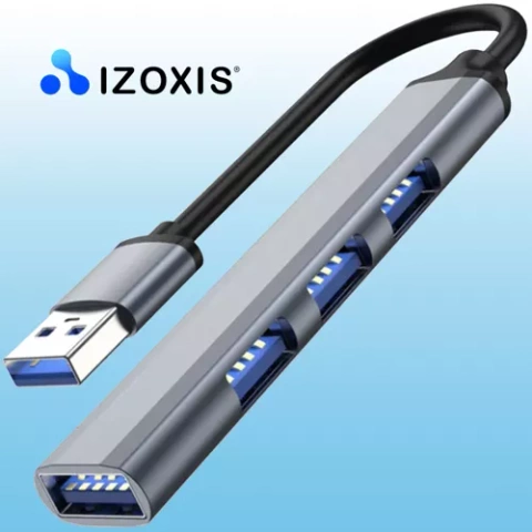 USB HUB - 1 port 3.0 + 3 porty 2.0 Izoxis 23316