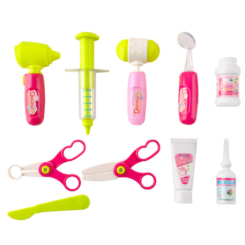 Kleines Doktor-Set – Rosa Kinderwagen 26556