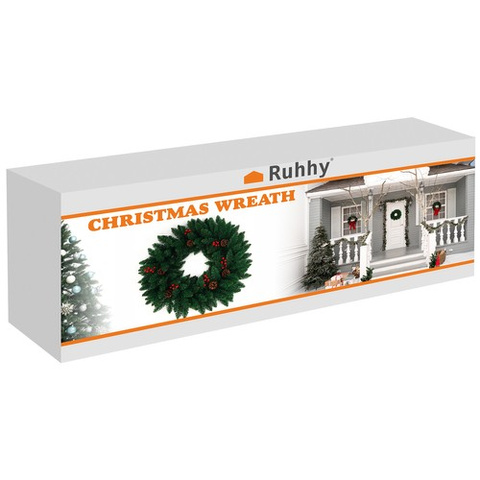 Christmas Wreath for Door Decorative Ornament Ornament 60cm Dense XXL