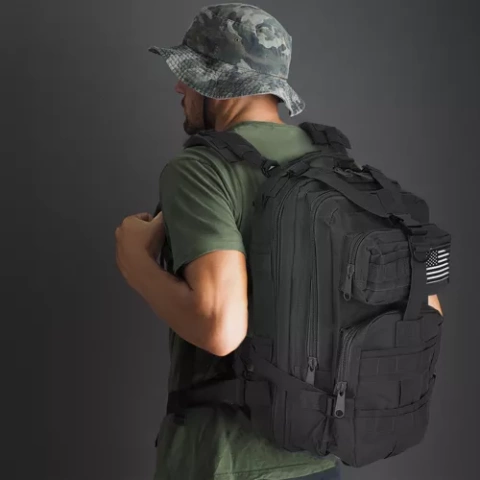 Military backpack black small