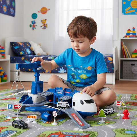 Folding police plane - parking lot 26680