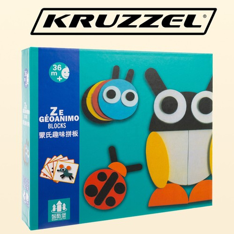 Dřevěné puzzle - Kruzzel 22426 puzzle